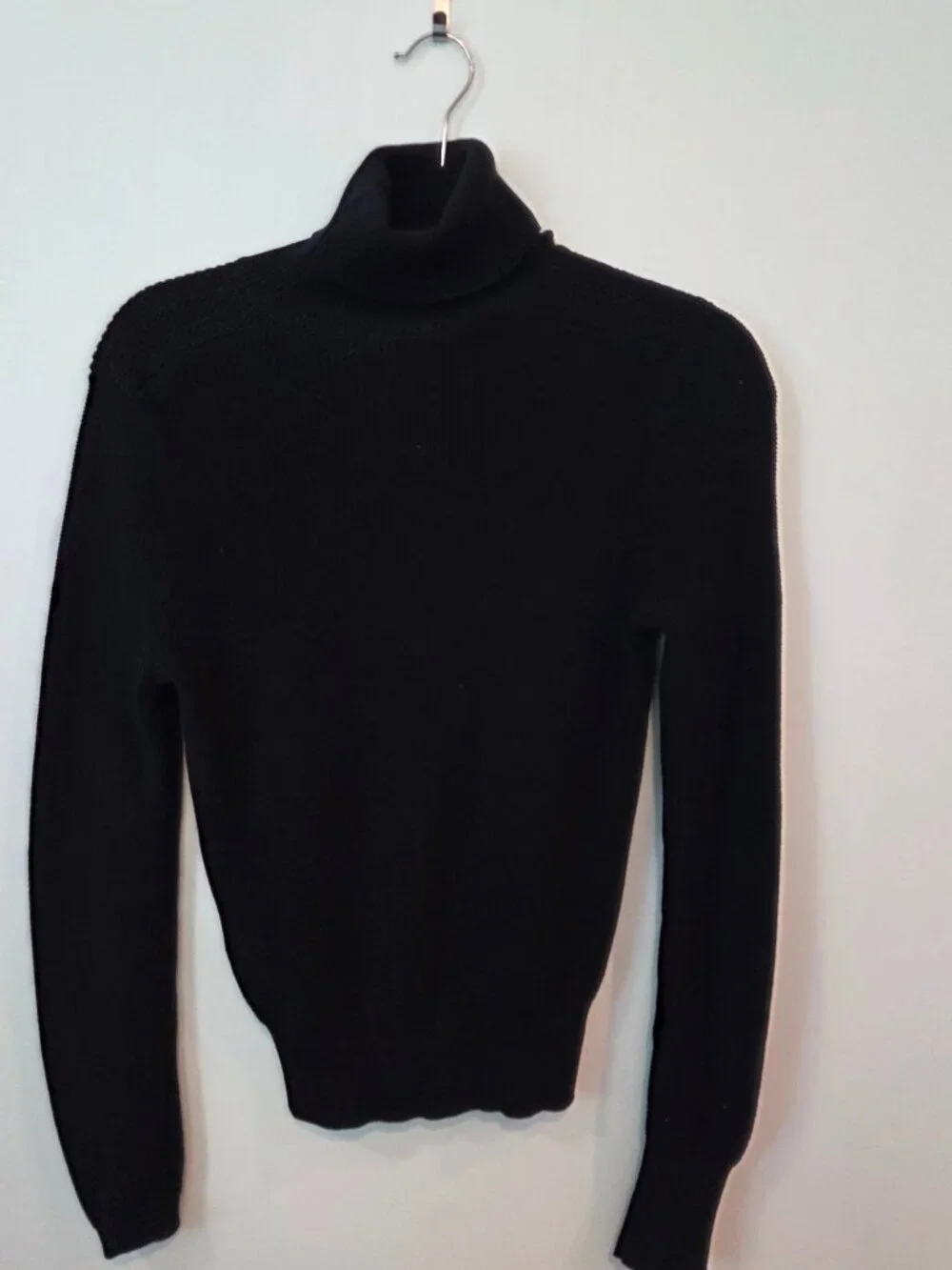 Polo Ralph Lauren Ribbed Cotton Turtleneck Black Size Small - Picture 1 of 4